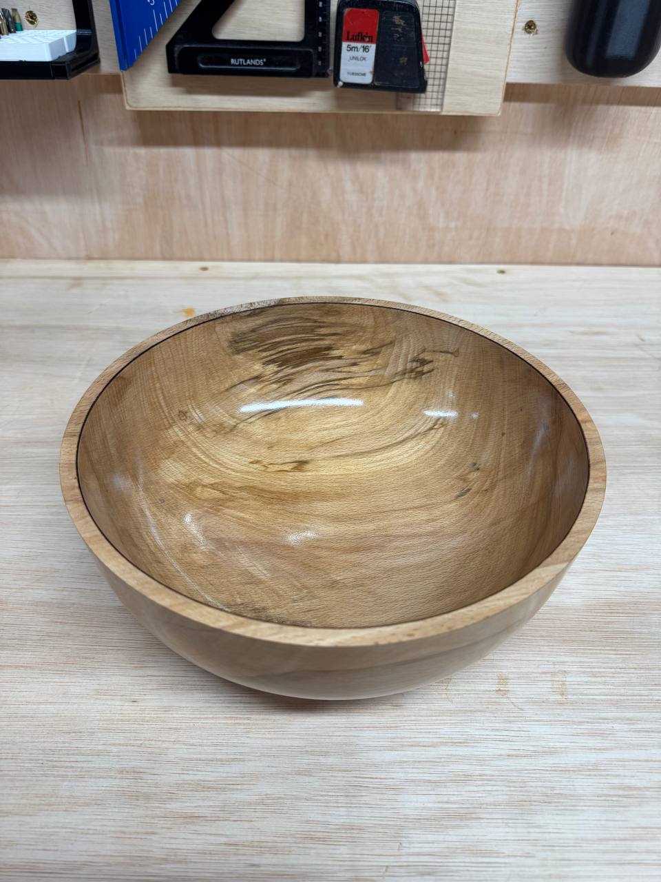 Overhead angle showing grain detail