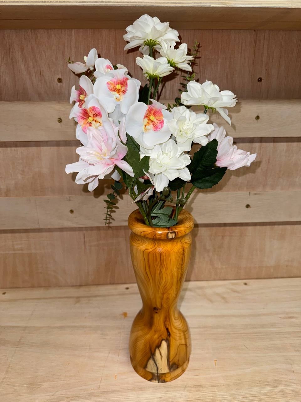 The vase with flowers